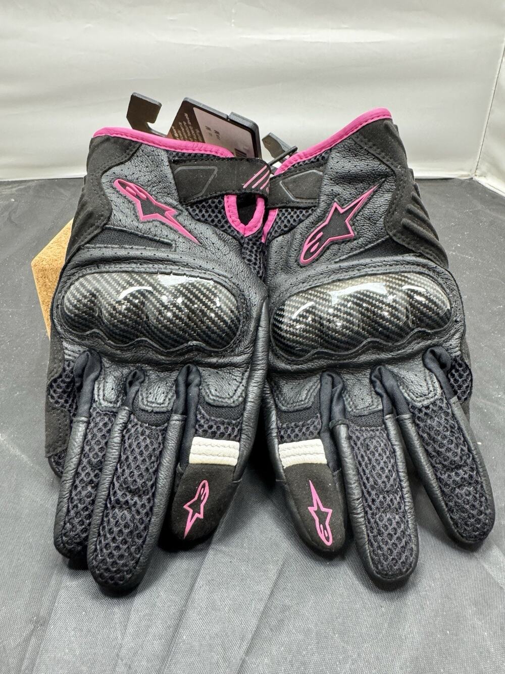 Alpinestars Stella SMX-1 Air V2 Gloves Black Fuchsia Pink Womens Size Medium M